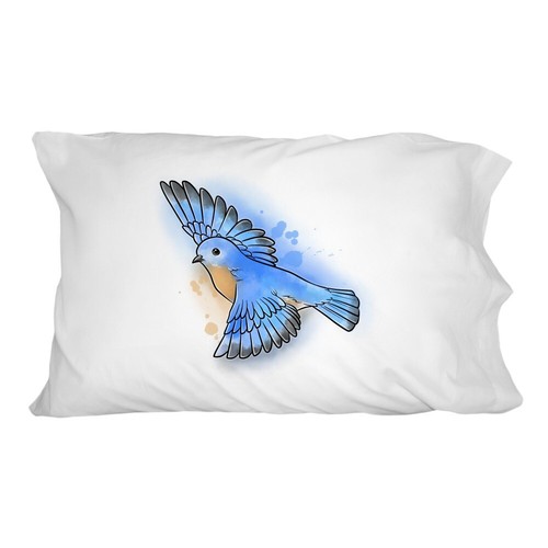 Eastern bluebird watercolor - eastern,